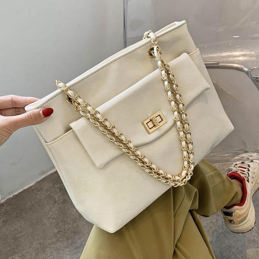 READY STOCK!!!BSB1101 PU Sling Bag New Fashion Casual Lady Handbag Beg Solid Color Shoulder Casual Bucket Bags大容量斜挎包