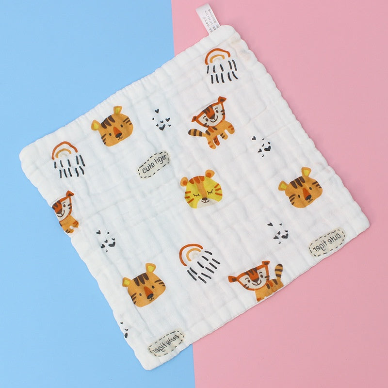 READY STOCK!!!! 6 Layers Baby Handkerchief Infant Towel Newborn Face Bath Towel Cotton Bib Bayi Sapu tangan