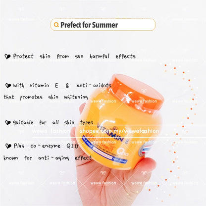 READY STOCK!!!AR Vitamin E Sun Protect Q10 Plus/Mouitirising Body Cream 200g Sunscreen Sun Protect Original Thailand