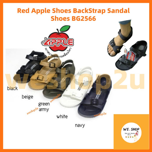 READY STOCK! Thailand Red Apple Shoes BackStrap Sandal Shoes BG2566