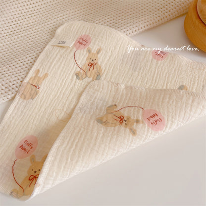 READY STOCK! Baby Muslin Cotton Washcloths | Soft Multi-Layer Face Towel | Baby Feeding Bibs | Multi-Style 婴儿棉纱洗脸巾 |