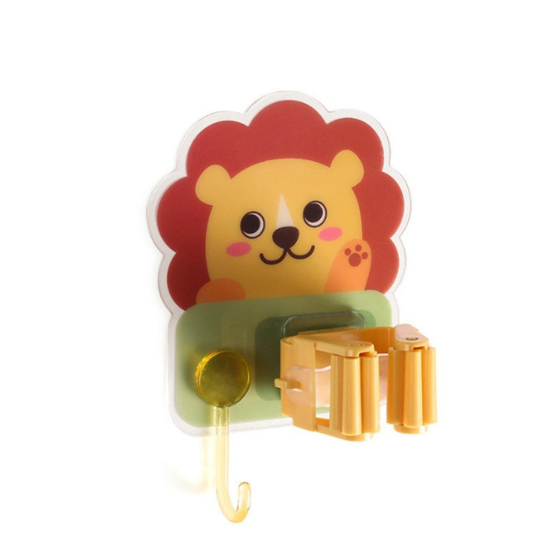 READY STOCK!!! Bathroom Cartoon Punch-Free Mop Hook | Storage Rack Mop Sangkut Penyangkut Clip 收纳拖把夹架