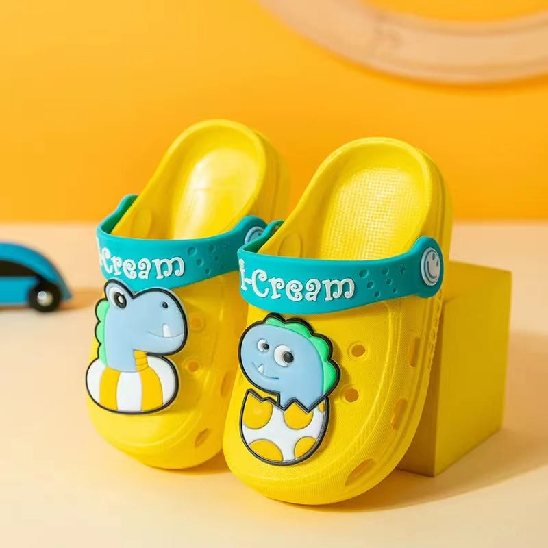 READY STOCK!!!Baby's Cartoon ST-K16 Crocs Shoes  Kids Boy Girl Pony Dino Sandals Casual Slippers Kasut Clog Kartun