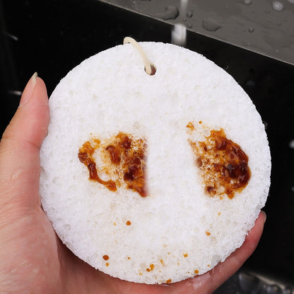 READY STOCK!!! Flower Wood Pulp Dishwashing Sponge | Compressed Wood Pulp Sponge Rub 花形木浆海绵洗碗布 | 压缩木浆海绵擦