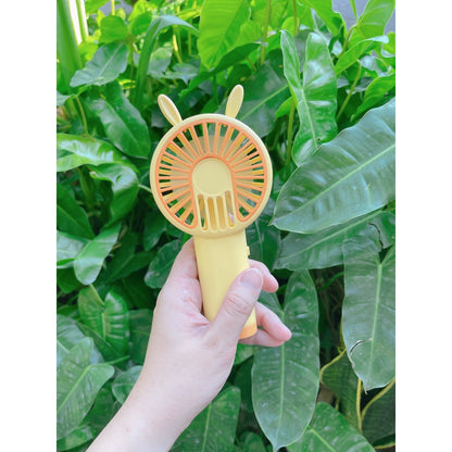 READY STOCK‼️ Mini Portable Clip Fan | USB Rechargeable | Cute Cartoon Desk & Handheld Fan 迷你便携式风扇
