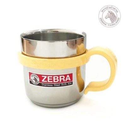 READY STOCK!!!Gelas Cangkir Anak Kids Warna Cute Cup Stainless Steel Double Wall Cup Zebra 112036 Baru Promo