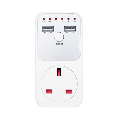 READY STOCK‼️ Countdown Timer Socket Plug-in Switch Pengawal Masa Suis Automatik Untuk Peralatan Elektrik 插座式倒计时定时器