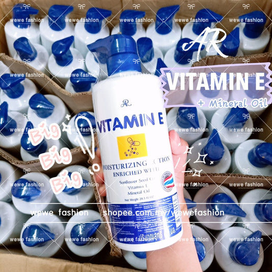 Ready Stock!!!AR Vitamin E Moisturizing Lotion Enriched With Sunflower Seed Oil 600ml Original Thailand