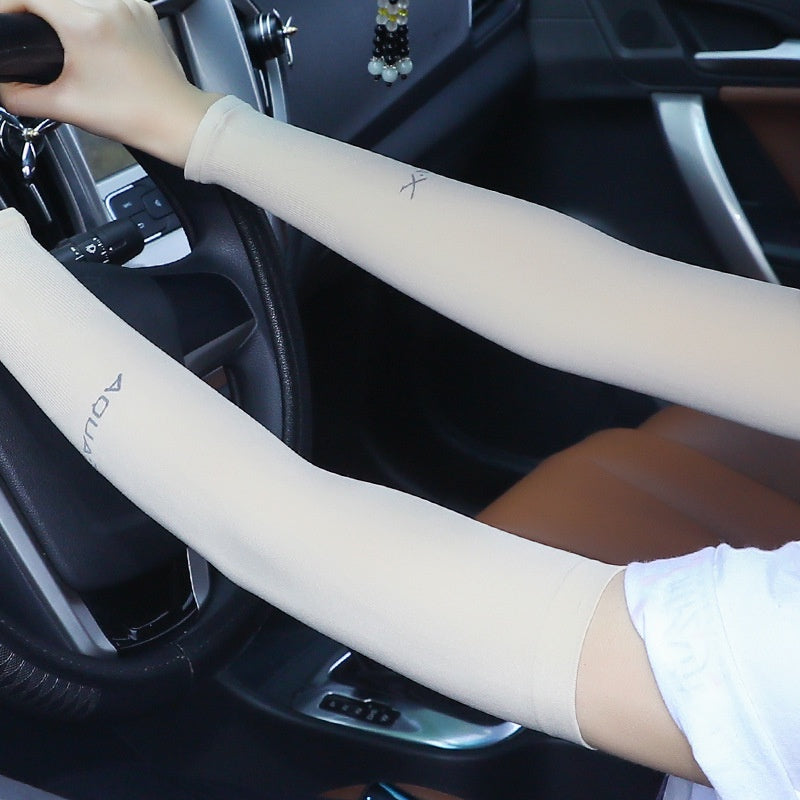 READY STOCK‼️ UV Protection Cycling Arm Sleeve Ice Silk Sunblock Sarung Tangan Panjang Lengan Outdoor Sports  防曬手套 袖套 冰袖