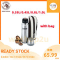 READY STOCK!!!ZEBRA SUS304 Stainless Steel Vacuum Flask Thermal Bottle 350ml/450ml/800ml/1L