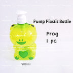 READY STOCK!!!Refillable Foaming Soap Dispenser Bathroom Kitchen Cute Cartoon Shampoo Pump Bottle Liquid Bottle 500ml