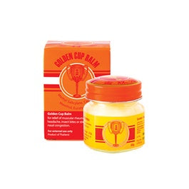 READY STOCK!!!THAI GOLDEN CUP BALM  MUSCULAR PAIN HEADACHES RELIEF HERBS 12g/22g/50g 泰国金杯膏