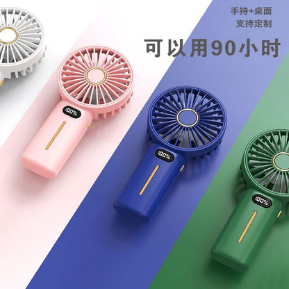 READY STOCK!!! Rechargeable Portable Mini Fan | Handheld USB Charging Fan with Adjustable 4-Speed Wind 充电便携式迷你风扇