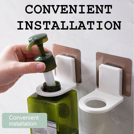 READY STOCK!!! Home Bathroom Rack | Shampoo Shower Gel Bottle Holder | Hand Soap Wall Hook | Hanging Mounted  家用浴室置物架