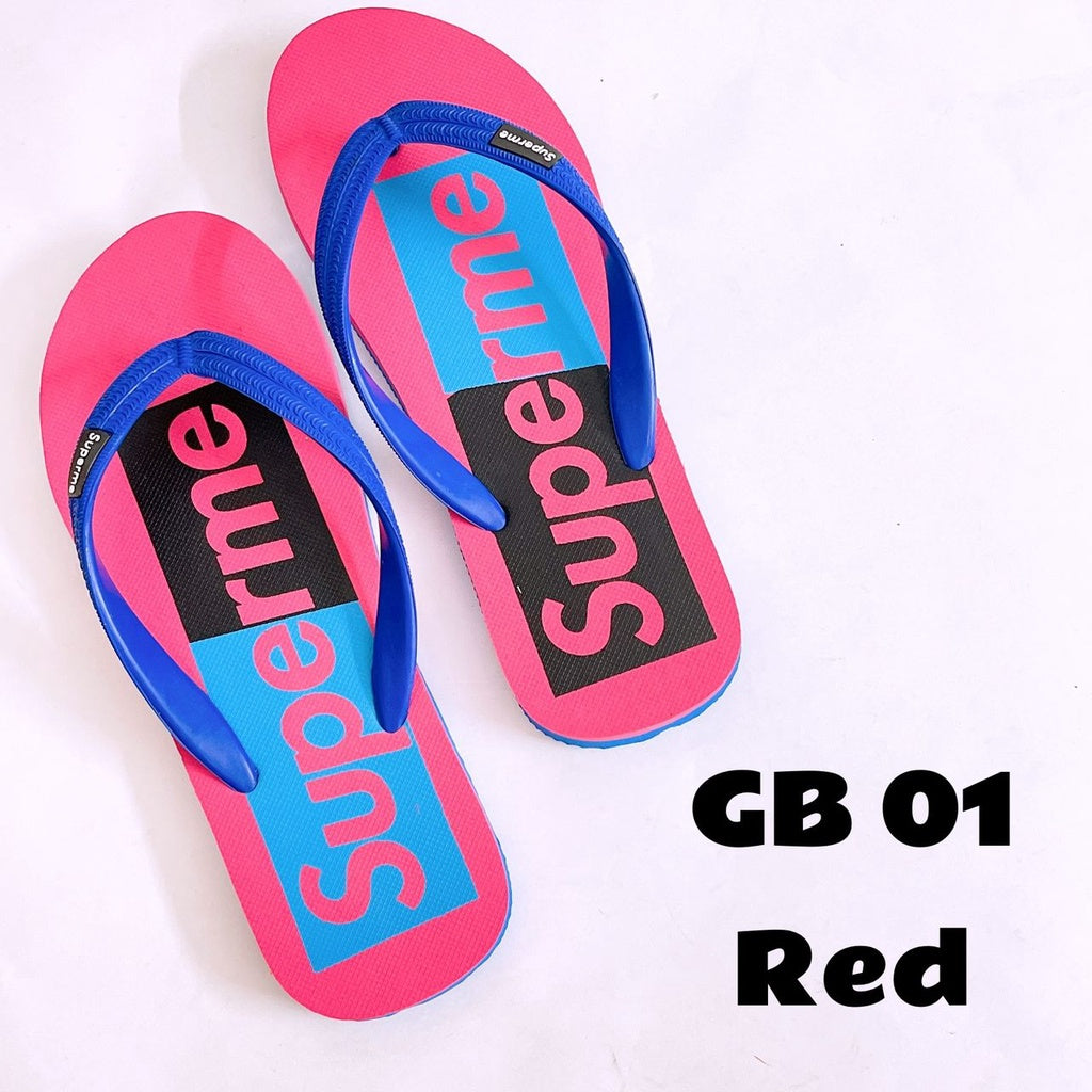 READY STOCK!!!Superme Adult Sandal  GB 01夹脚拖鞋
