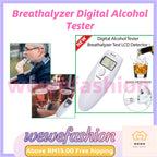 Ready Stock!!! Breathalyzer Digital Alcohol Tester Accuracy with LCD Display Screen Portable Breath Alcohol Tester
