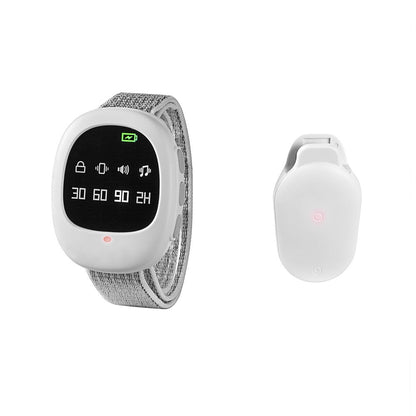 READY STOCK!!! Bedwetting Alarm Children Bedwetting Monitor Arm Wear Moisture Sensor Bed Wetting Alarm Sound Light