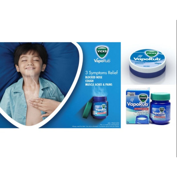 Vicks Vaporub 10g 25g 50g Vicks Inhaler READY STOCK!!!!