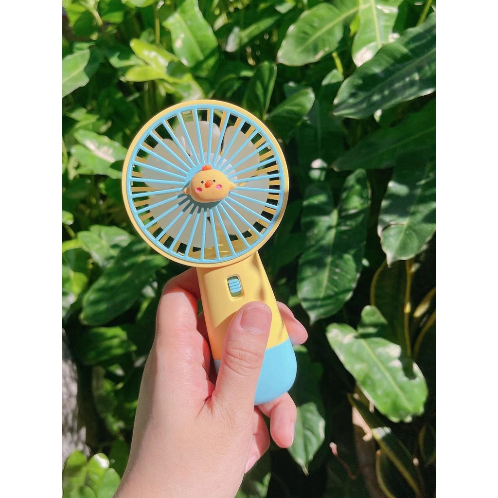 READY STOCK‼️ Mini Portable Clip Fan | USB Rechargeable | Cute Cartoon Desk & Handheld Fan 迷你便携式风扇