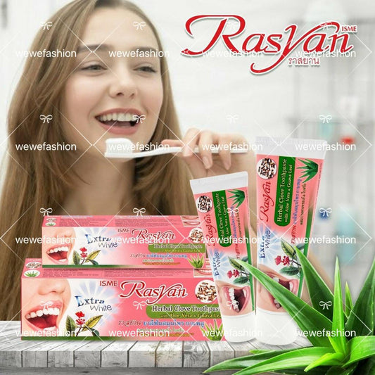 READY STOCK!!!RASYAN HERBAL CLOVE TOOTHPASTE 100g 天然草本丁香牙膏