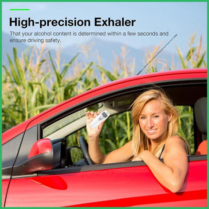 Ready Stock!!! Breathalyzer Digital Alcohol Tester Accuracy with LCD Display Screen Portable Breath Alcohol Tester