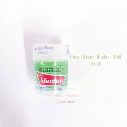 READY STOCK!!!POY SIAN PIM-SAEN BALM OIL ROLLER STICK INHALER 八仙薄荷油滚珠 Original Thialand
