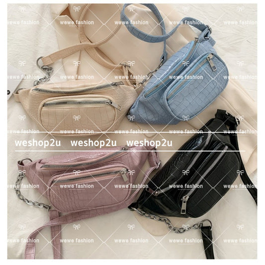 READY STOCK!!!Korean Hot Waist Bag Chest Beg Handbags Sling Bag Shoulder Bag Slingbags Wanita Top Ins Fashion小挎包胸包