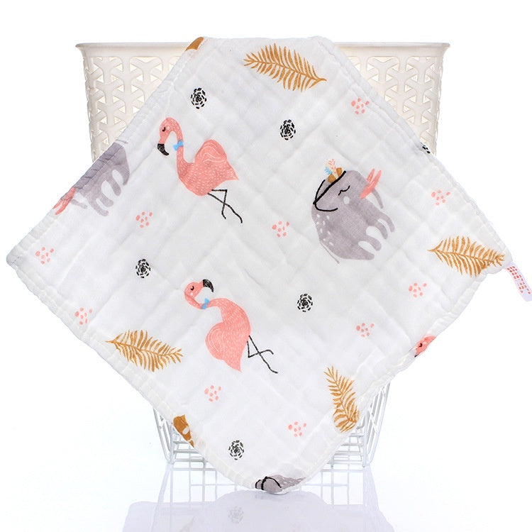 READY STOCK!!!! 6 Layers Baby Handkerchief Infant Towel Newborn Face Bath Towel Cotton Bib Bayi Sapu tangan
