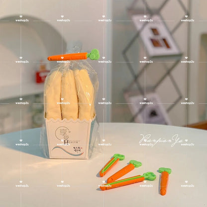 READY STOCK‼️ 5PCS Carrot Bag Sealing Clip Penjepit Plastik Makanan Penyegel Beg Snek Dapur Fresh-Keeping  食品封口夹 萝卜密封夹