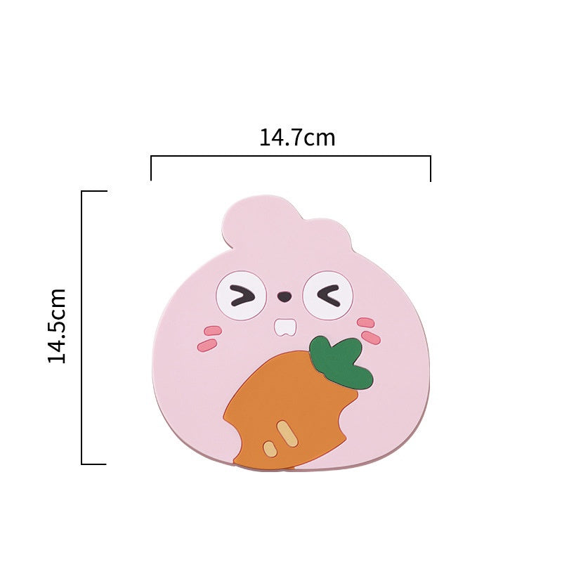 READY STOCK!!!Silicone Heat Insulation Pad Cartoon Cup Mat Anti-scalding Anti-skid Coaster Milk Coffee Cup Mats隔热垫
