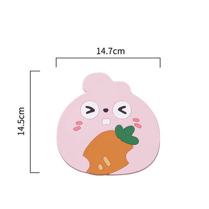 READY STOCK!!!Silicone Heat Insulation Pad Cartoon Cup Mat Anti-scalding Anti-skid Coaster Milk Coffee Cup Mats隔热垫
