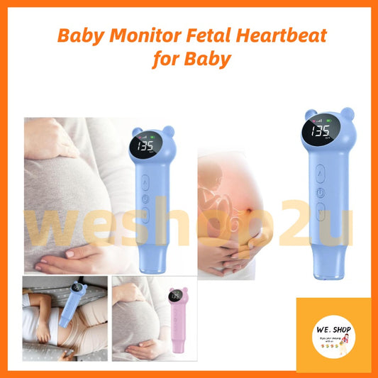 READY STOCK!!!  Intelligent Noise Reduction Fluctuation Portable Reminder Baby Monitor Fetal Heartbeat for Baby