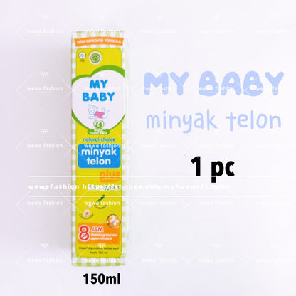 READY STOCK!!!Minyak Telon Plus My Baby Mybaby Natural Eucalyptus 60/90/150 ml
