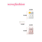 READY STOCK!!!2 in 1 Toothbrush Holder Toothpaste Rack Cute Cat Kucing Bathroom Wall-mounted Dispenser Rack Ubat Gigi