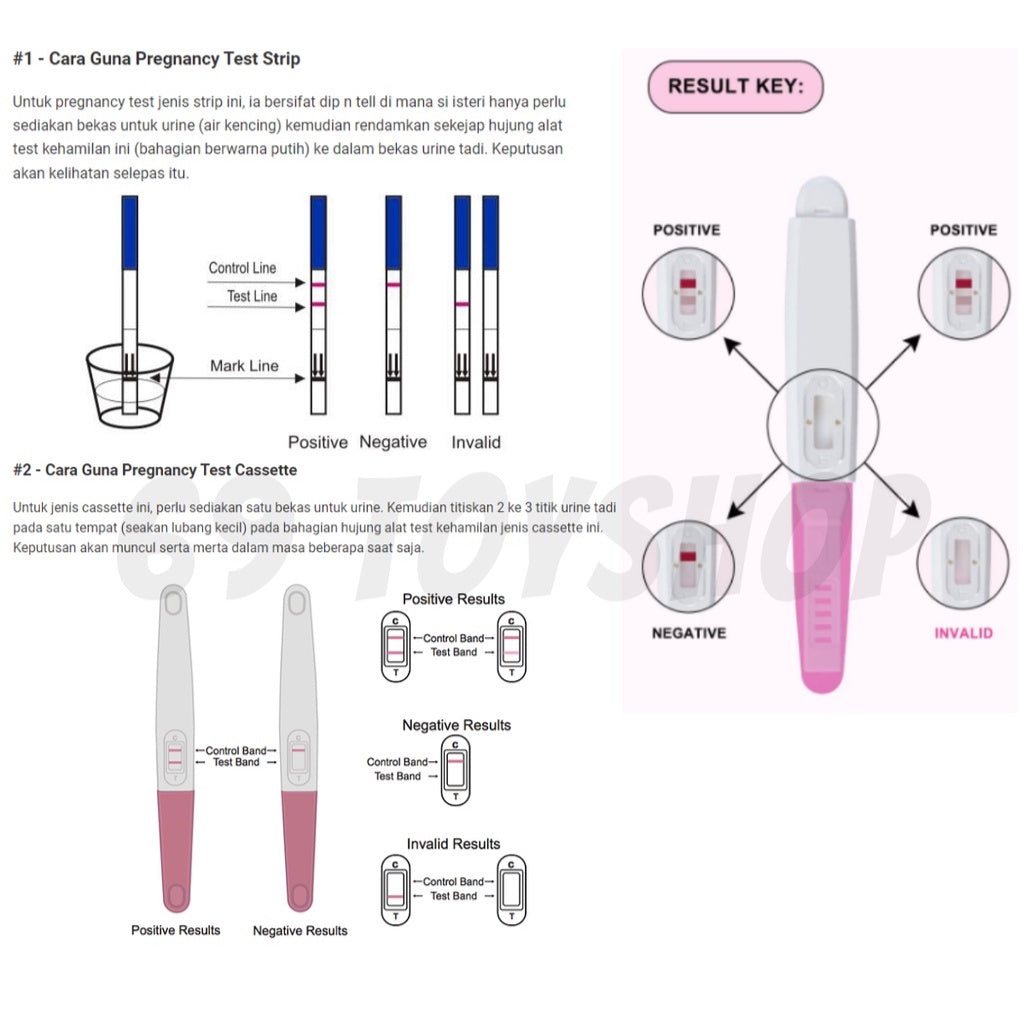 READY STOCK!!!HCG Pregnancy Test - Alat penguji kehamilan Ovulation Test Pregnant Pen Uji Hamil HCG Rapid Test