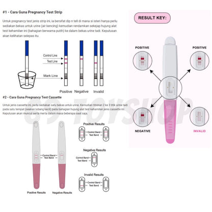 READY STOCK!!!HCG Pregnancy Test - Alat penguji kehamilan Ovulation Test Pregnant Pen Uji Hamil HCG Rapid Test
