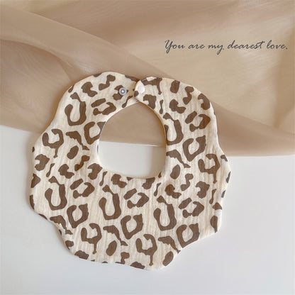 READY STOCK‼️ Baby Infant Saliva Towel | 100% Cotton Bibs | 360° Rotating Reversible Baby Bib  婴儿口水巾 | 100%纯棉围兜