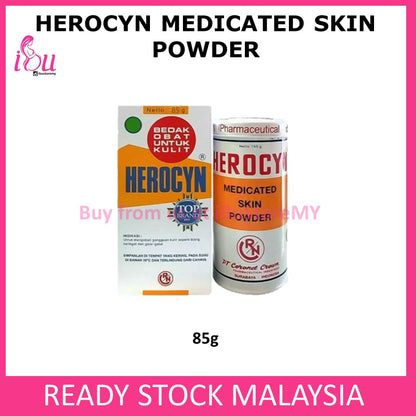 Ready stock!!!Herocyn Medicated Skin Powder 50g 85g 150g Bedak Obat Untuk Kulit Bedak Herocyn medical skin powder