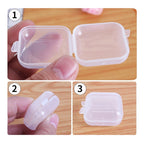 READY STOCK!!!Portable Mini Pill Box Organizer Transparent Storage Tablet Jewellery Accessories Plastic Case 1pcs