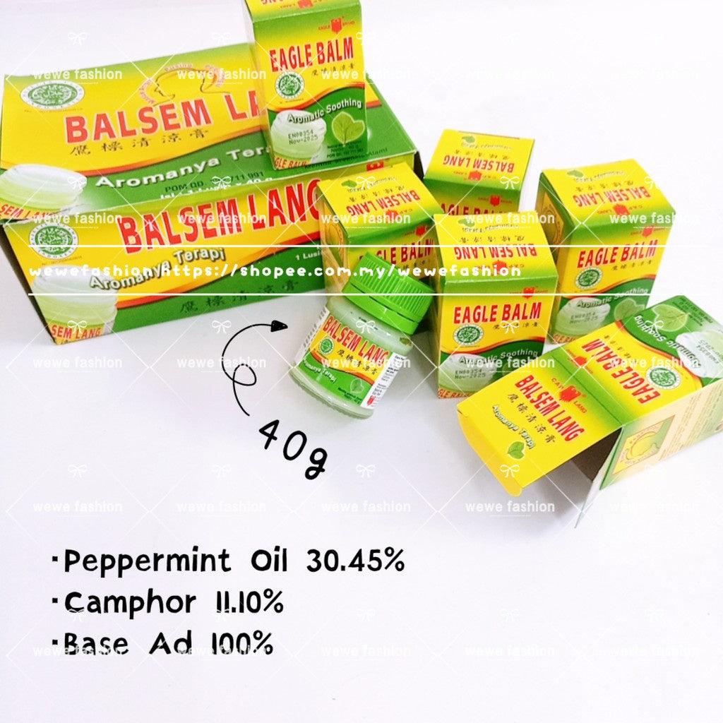 READY STOCK!!!Cap Lang Eagle Balm Balsem Lang 10g/40g 鹰标清凉膏