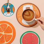 READY STOCK!!!Silicone Heat Insulation Pad Cartoon Cup Mat Anti-scalding Anti-skid Coaster Milk Coffee Cup Mats隔热垫