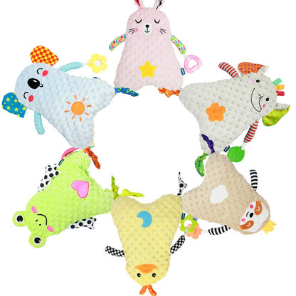 READY STOCK!!Baby Infant Soothing Toy Colour Animal Sleeping Stuff Doll Plushie Comforting Towel Patung Tidur Budak Bayi