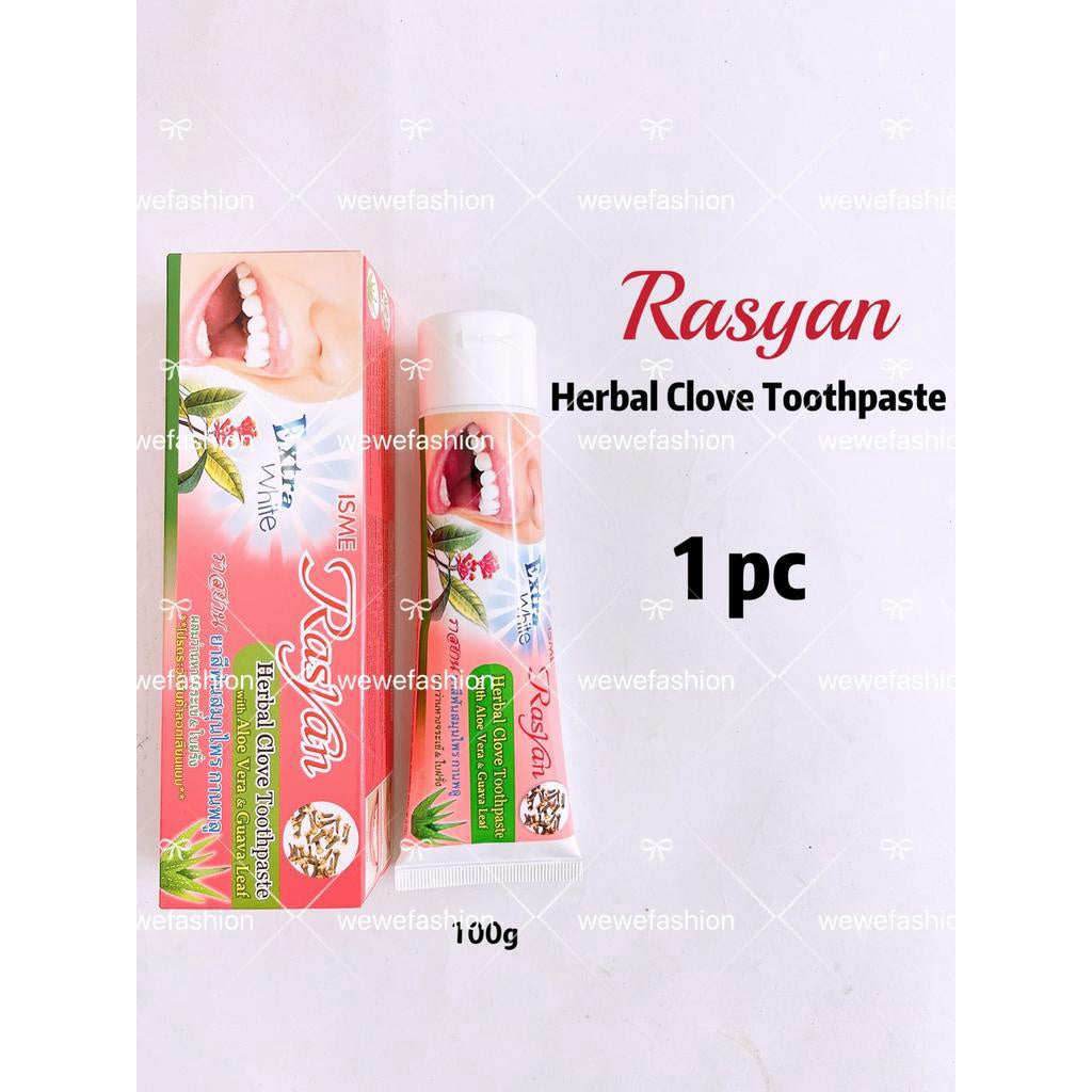 READY STOCK!!!RASYAN HERBAL CLOVE TOOTHPASTE 100g 天然草本丁香牙膏