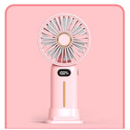 READY STOCK!!! Rechargeable Portable Mini Fan | Handheld USB Charging Fan with Adjustable 4-Speed Wind 充电便携式迷你风扇