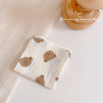 READY STOCK! Baby Muslin Cotton Washcloths | Soft Multi-Layer Face Towel | Baby Feeding Bibs | Multi-Style 婴儿棉纱洗脸巾 |