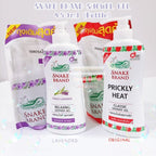 READY STOCK!!!! Snake Brand healty shower soap Prickly Lavender 180ml/400ml/450ml 蛇粉洗身露 Original Thailand