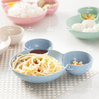 READY STOCK!!!3pcs Set Tableware Mickey/Minnie Kid Children Dish Plate Set Mickey Feeding Spoon Fork Plate Training Bowl