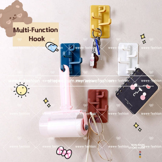 READY STOCK!!!Multi-Function Organ Shape Hook Kitchen/Bathroom Wall Hanging Without Trace Racks