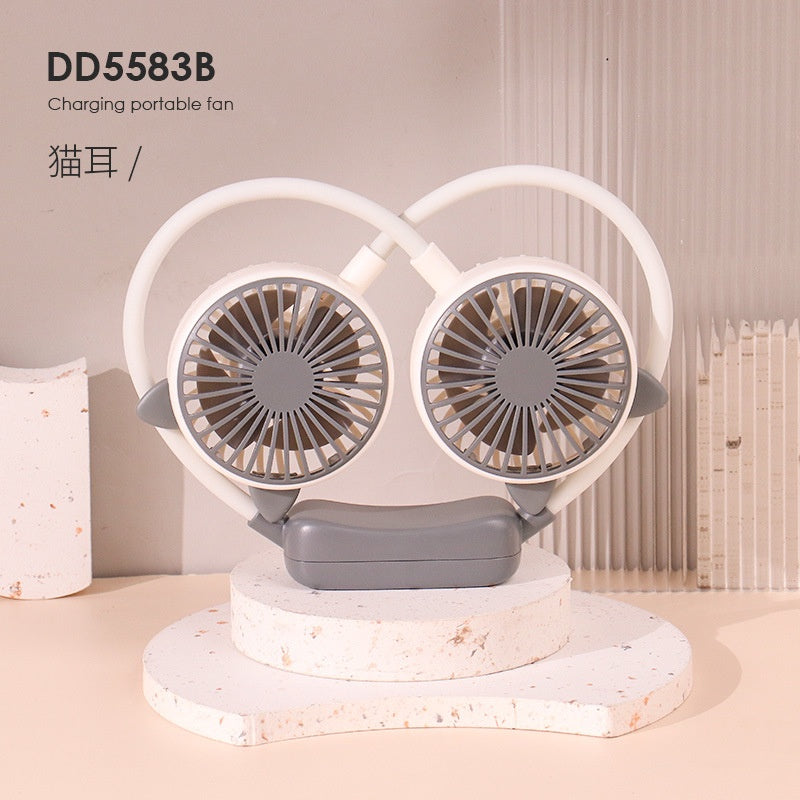 READY STOCK‼️ Portable Neck Fan | USB Rechargeable | Bladeless Hands-Free Mini Personal Cooling Fan 便携式挂脖风扇