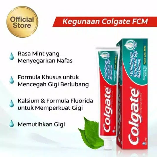 READY STOCK!!!Colgate Toothpaste Triple Action Original Mint 123 Pencegah Gigi Belubang Maksimum Toothpaste 200g